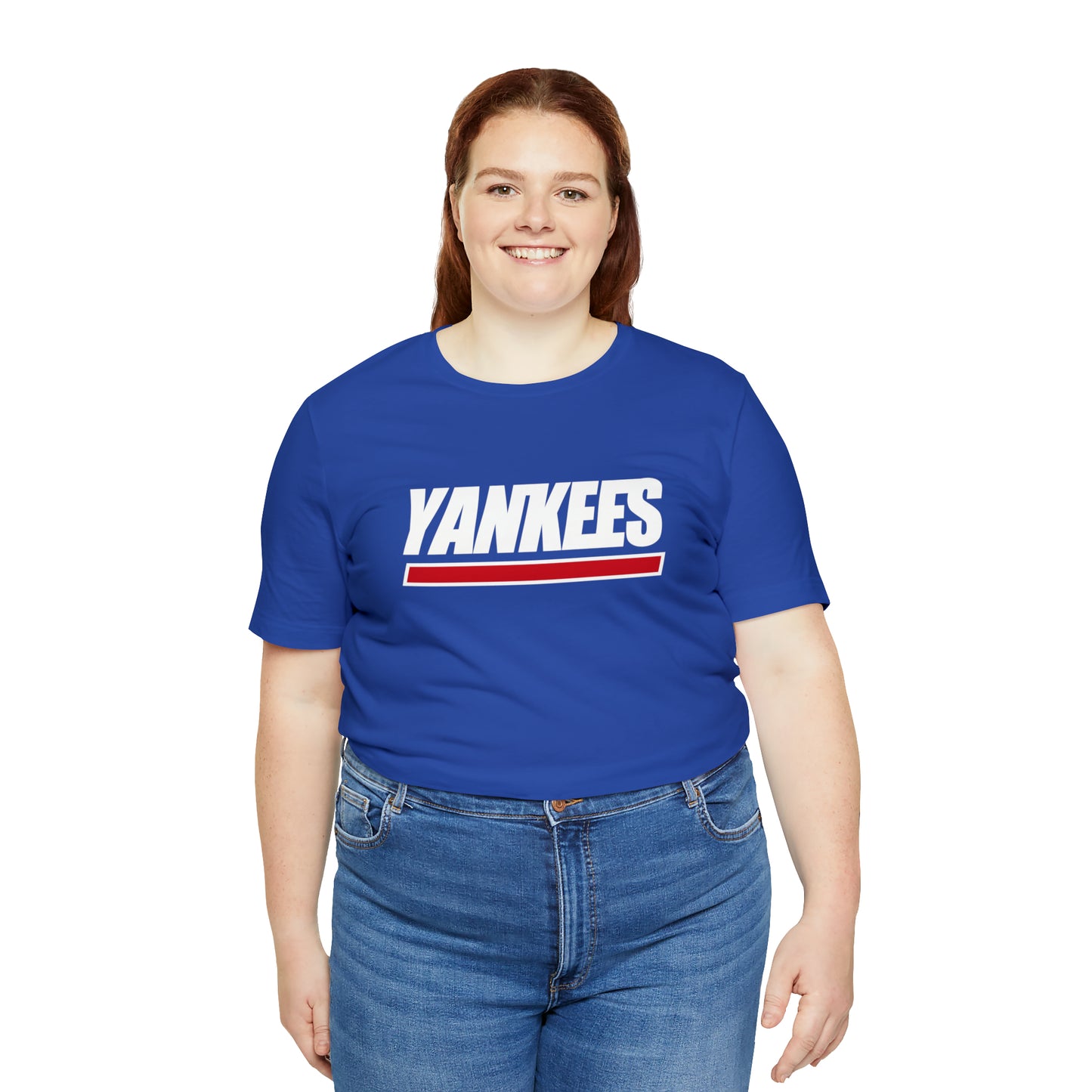 NY Giants & Yankees Mash-Up Tee - NY Sports Powerhouses Unite - thenightmareinc