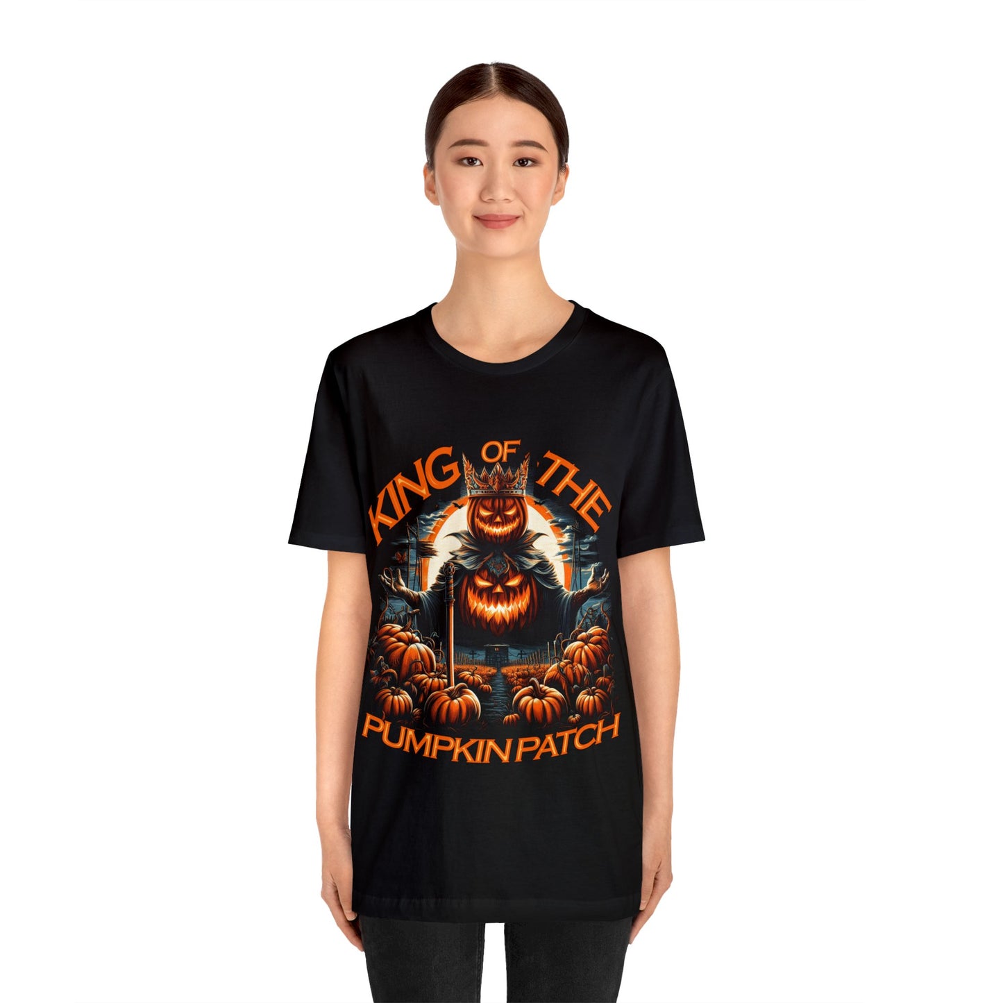 King of the Pumpkin Patch T-Shirt - Ruling the Halloween Realm