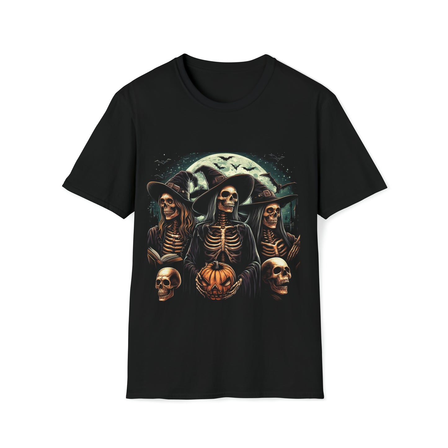 Halloween Witches T-Shirt - Brewing Up Magic and Mischief