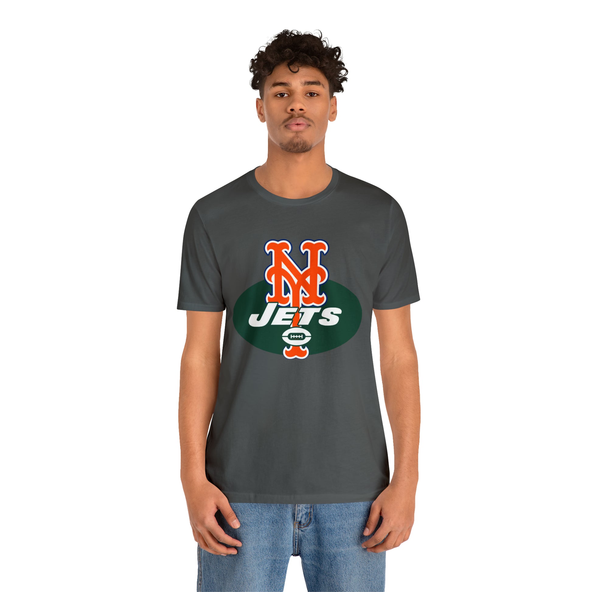 NY Mets & Jets Mash-Up Tee - Unite NY Sports Powerhouses - thenightmareinc