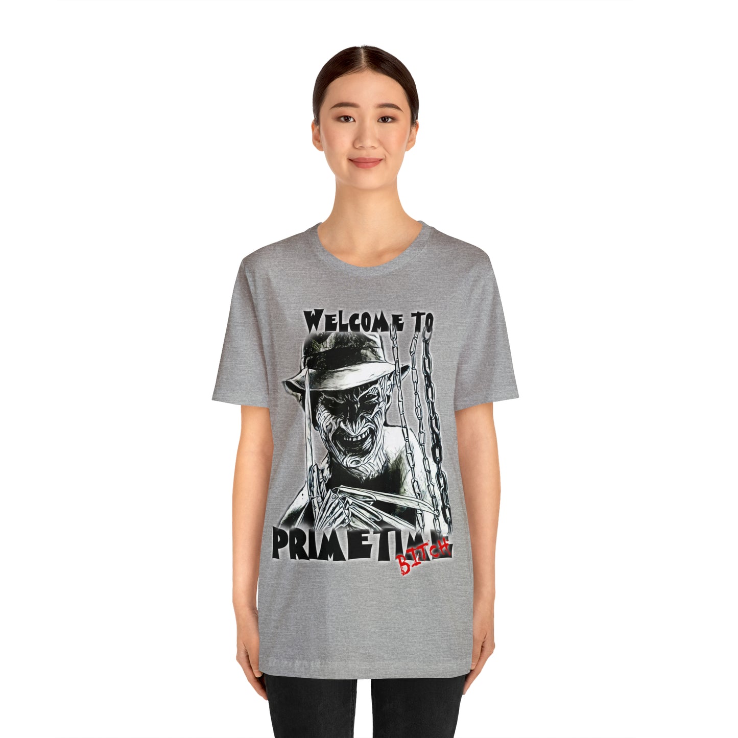 Welcome to Primetime Freddy Krueger Tee - Step into the Nightmare Realm - thenightmareinc