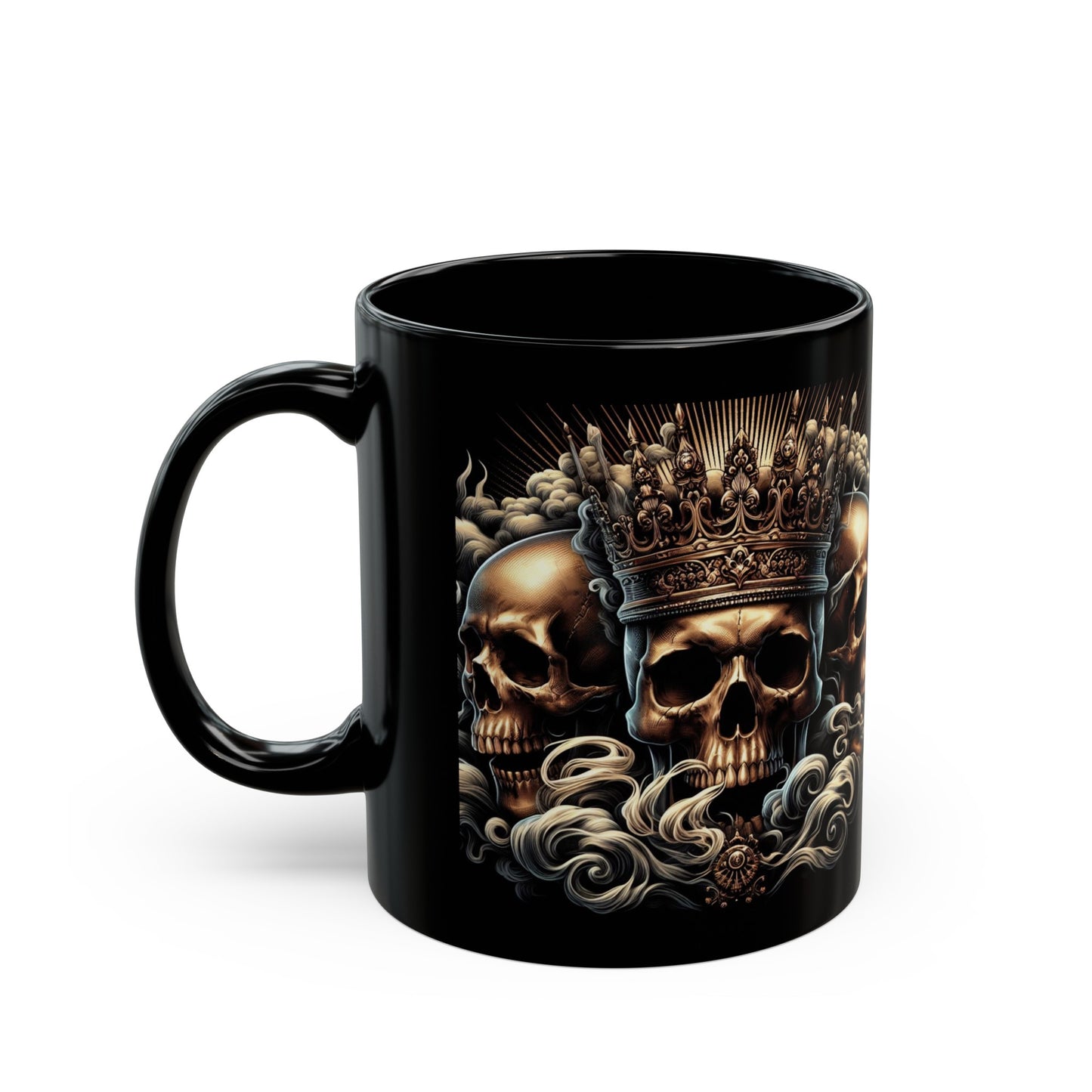 Regal Brew: King Skull Coffee Mug (11oz, 15oz)