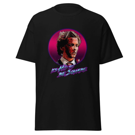 American Psycho Horror Movie T-Shirt - Hip To Be Square Design - thenightmareinc