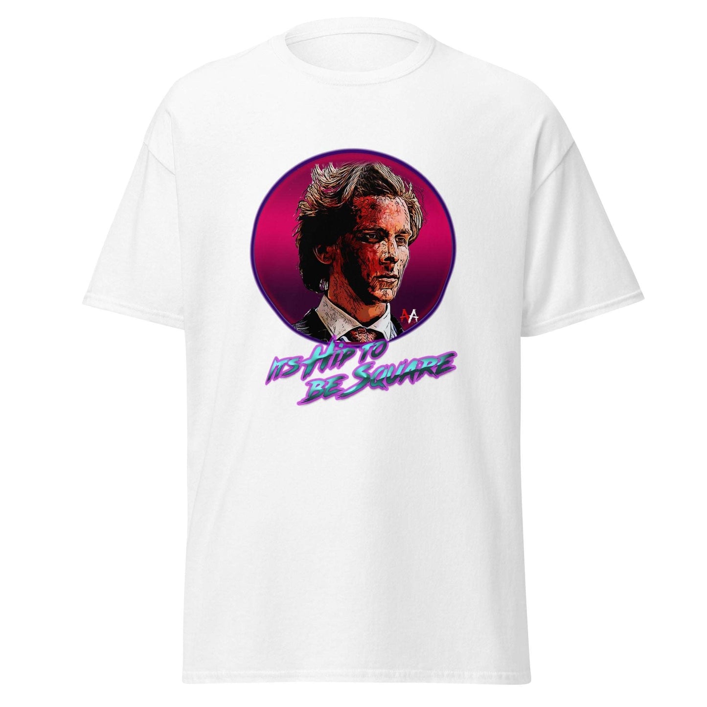 American Psycho Horror Movie T-Shirt - Hip To Be Square Design - thenightmareinc