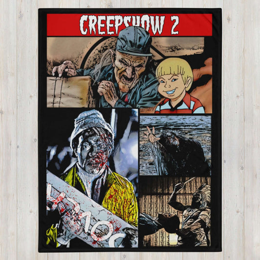 Cozy Up with the Creepshow Throw Blanket - 80s Horror Classic - thenightmareinc
