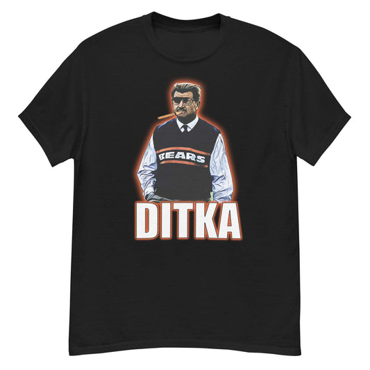 Hall of Fame Coach Mike Ditka - Chicago Bears Fan Tee - thenightmareinc