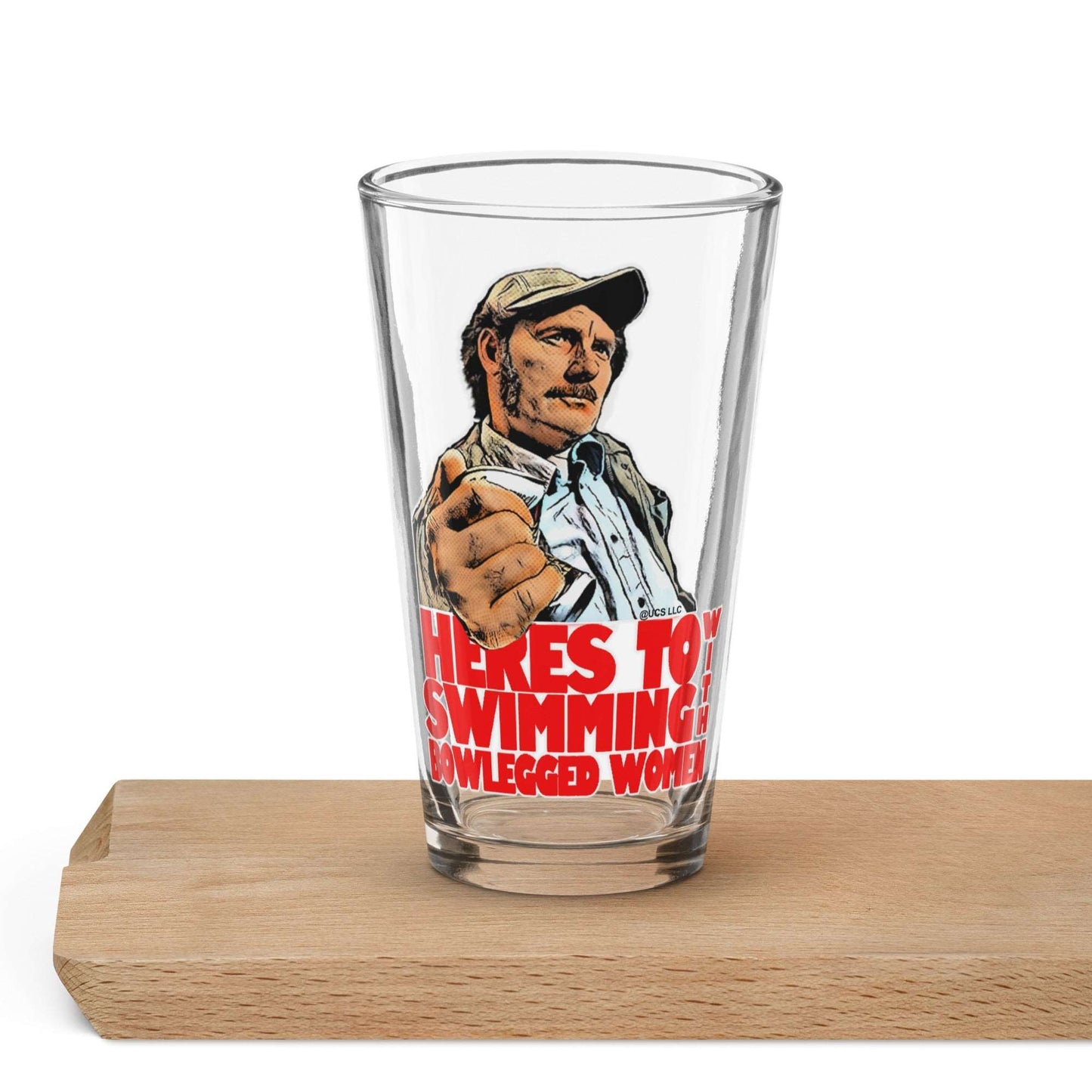 Jaws Movie Quint Pint Glass