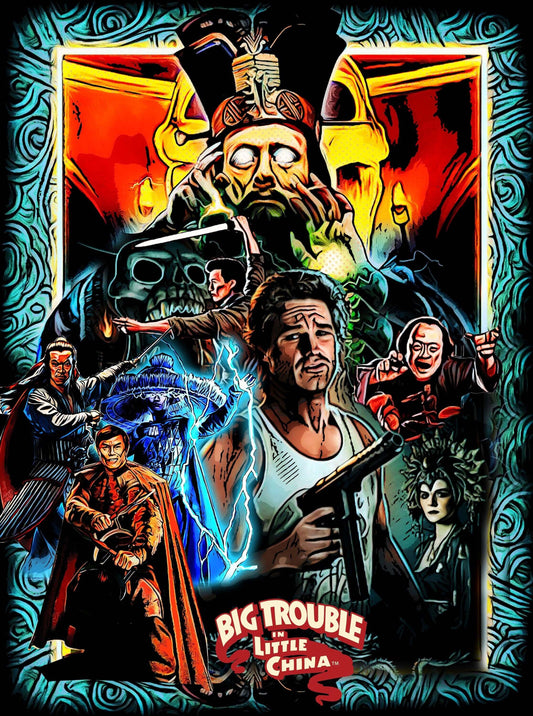 Big Trouble in Little China Throw Blanket - Classic Movie-Inspired - thenightmareinc