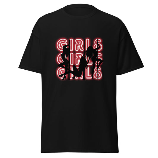 Girls Girls Girls Classic Tee - Retro 80s Style Shirt - thenightmareinc