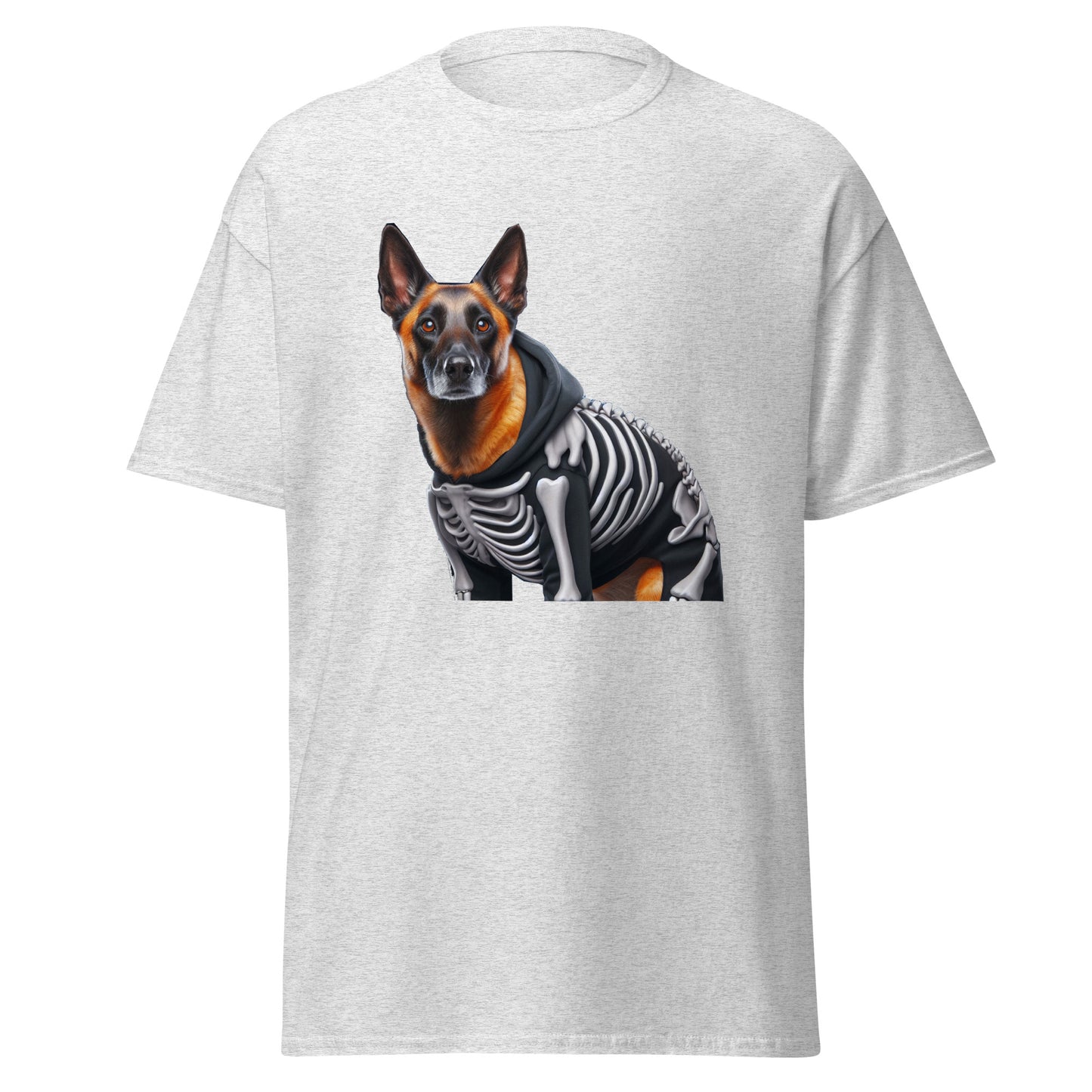 German Shepherd in Skeleton Costume T-Shirt - Spook-tacular Pup