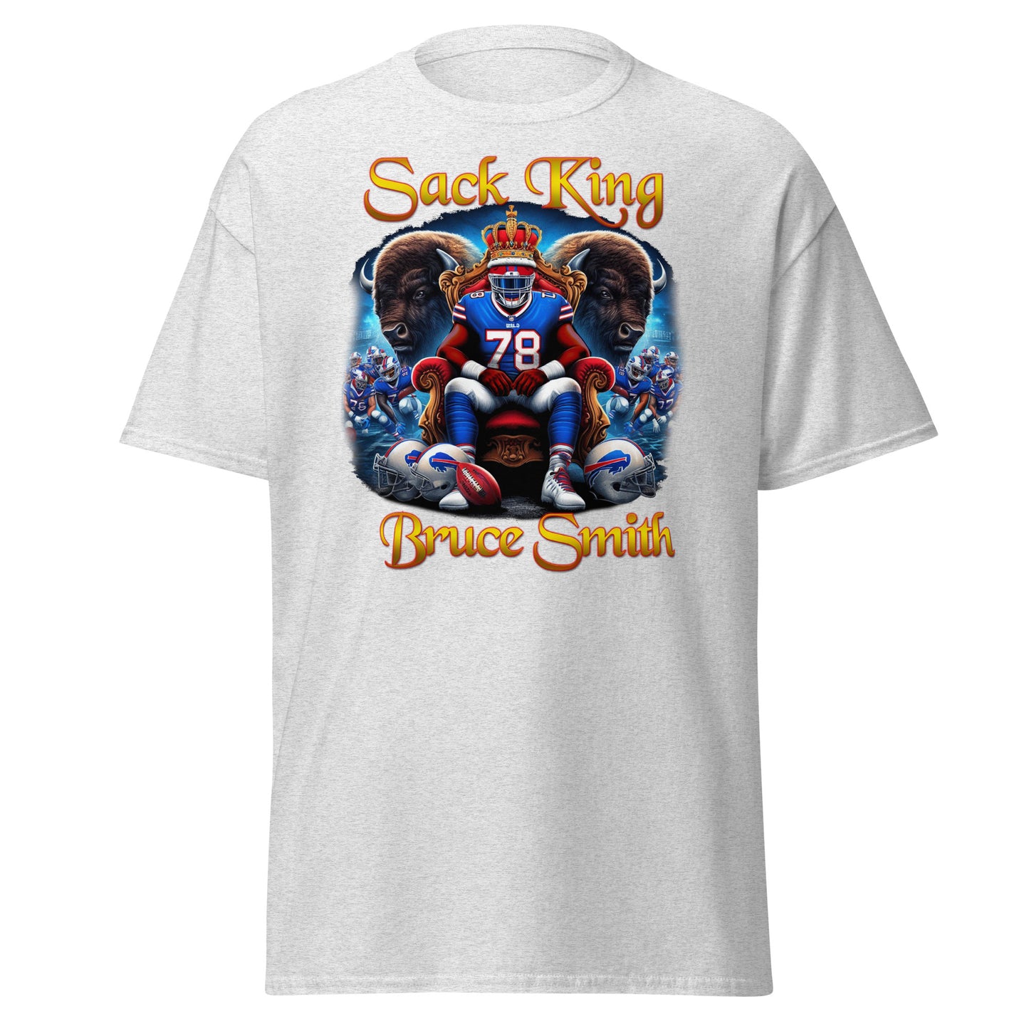 Sack King Bruce Smith T-Shirt - Celebrating Defensive Dominance