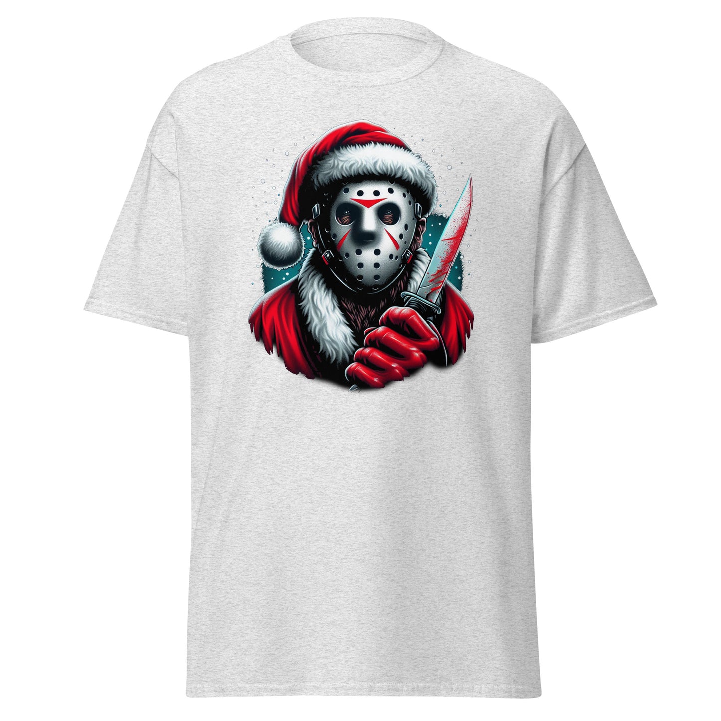 Jason Voorhees Santa T-Shirt - Unwrap the Horror for the Holidays