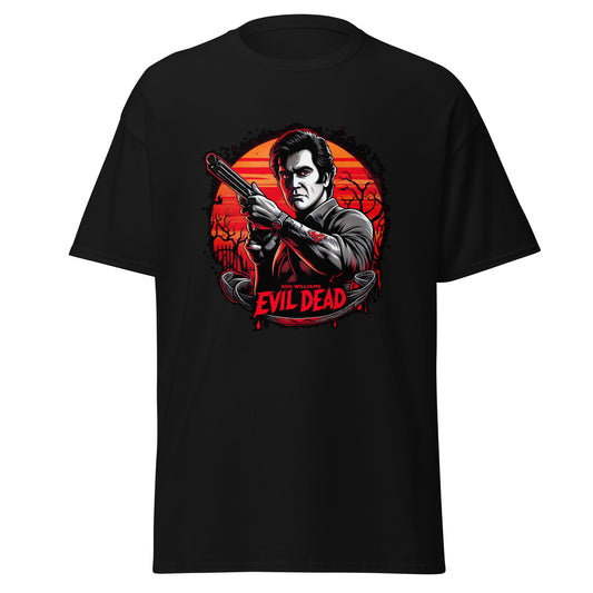 Ash Williams Evil Dead T-Shirt - Groovy Horror Icon Apparel
