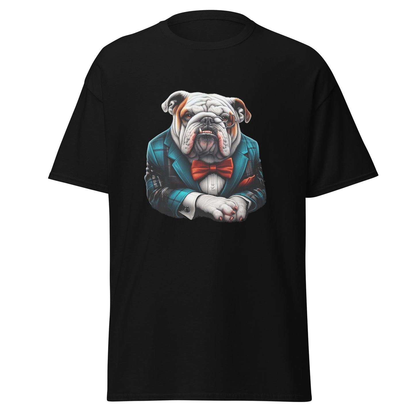 Dapper Bulldog T-Shirt - Bulldog with Class