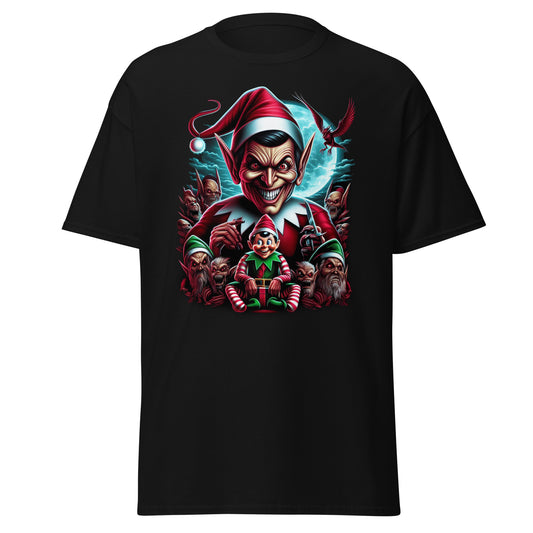 Sinister Elf on the Shelf T-Shirt - Embrace Dark Holiday Vibes