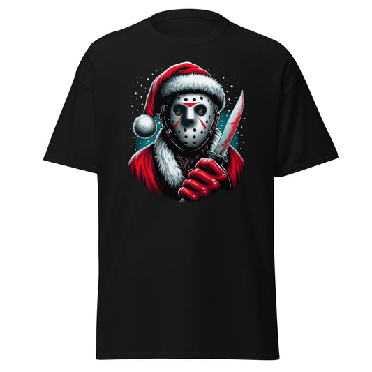 Jason Voorhees Santa T-Shirt - Unwrap the Horror for the Holidays