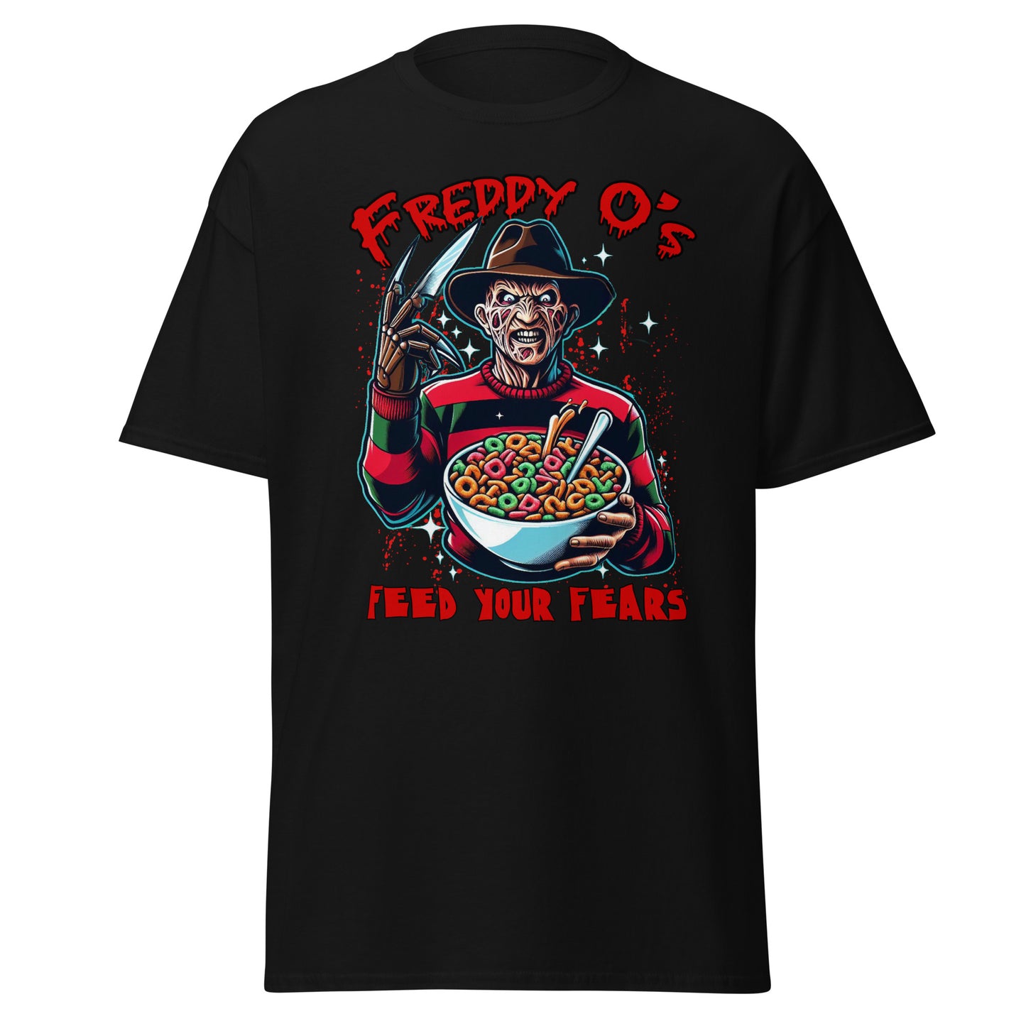 Sweet Nightmares: Freddy O's Cereal Killer T-Shirt