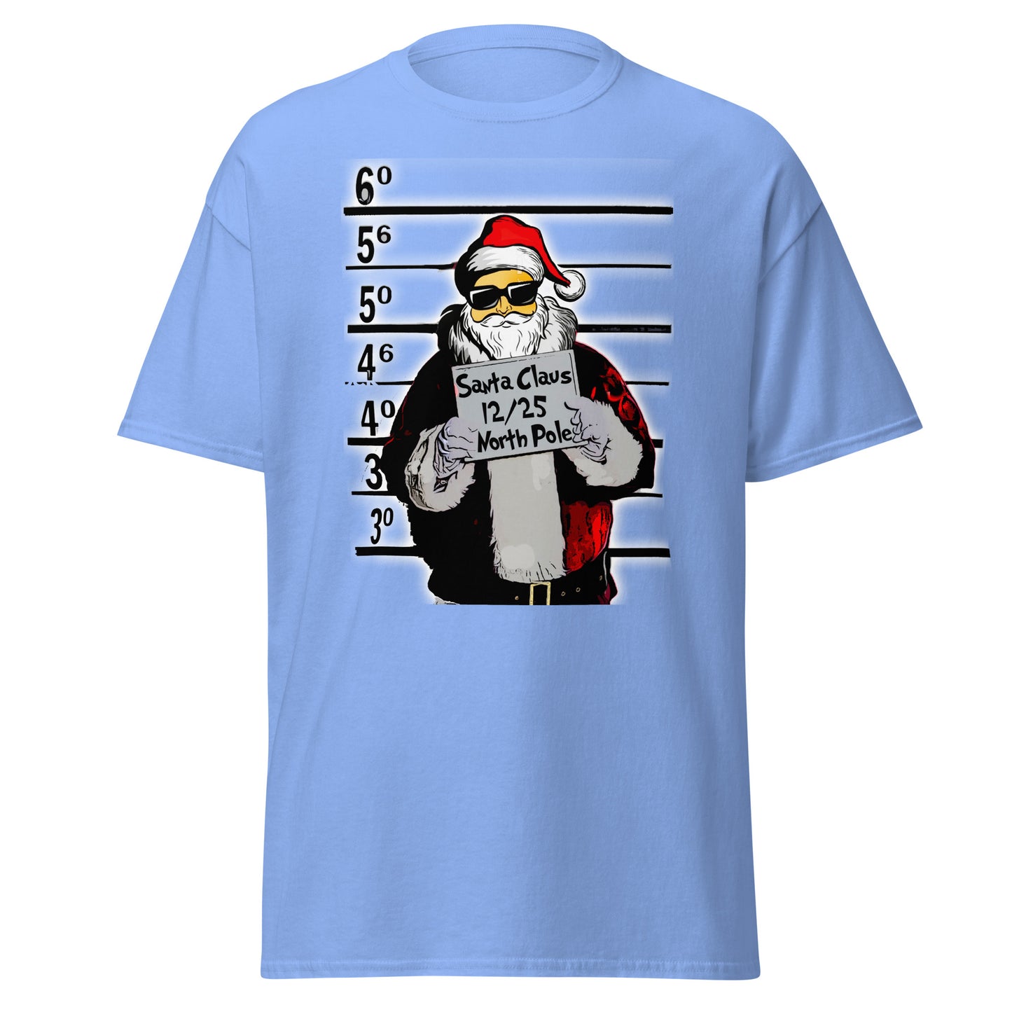 Santa Mugshot T-Shirt - Naughty or Nice?