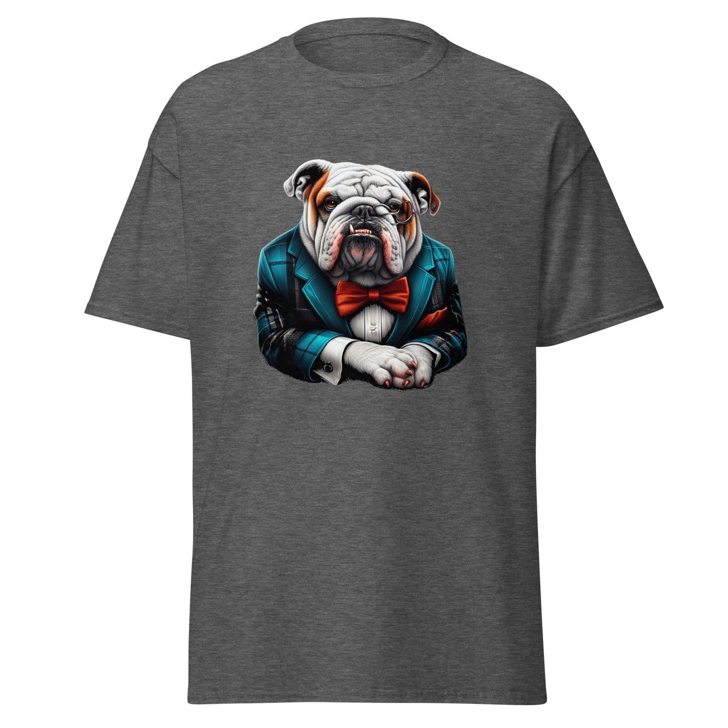 Dapper Bulldog T-Shirt - Bulldog with Class