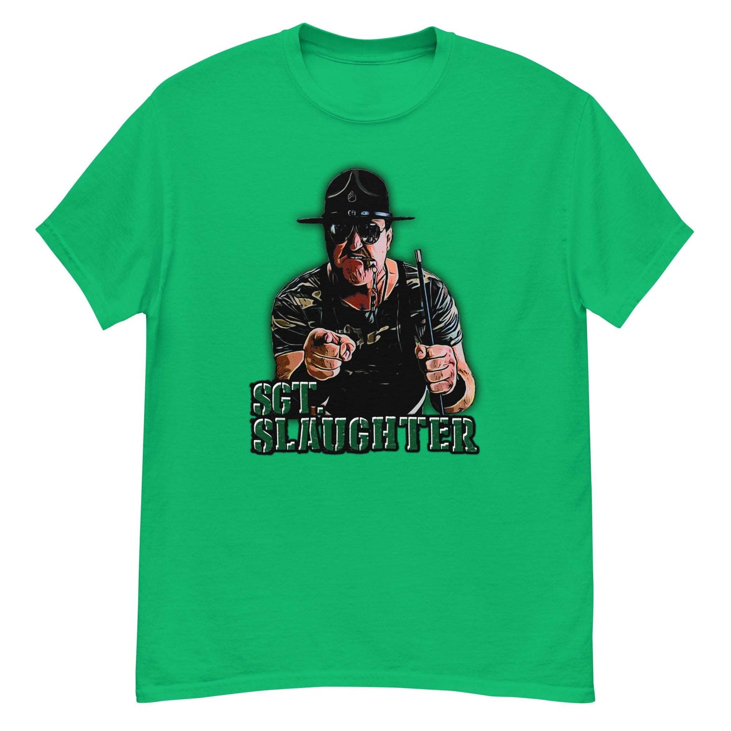 Sgt. Slaughter Wrestling T-Shirt - 80s Wrestling Icon Tee - thenightmareinc