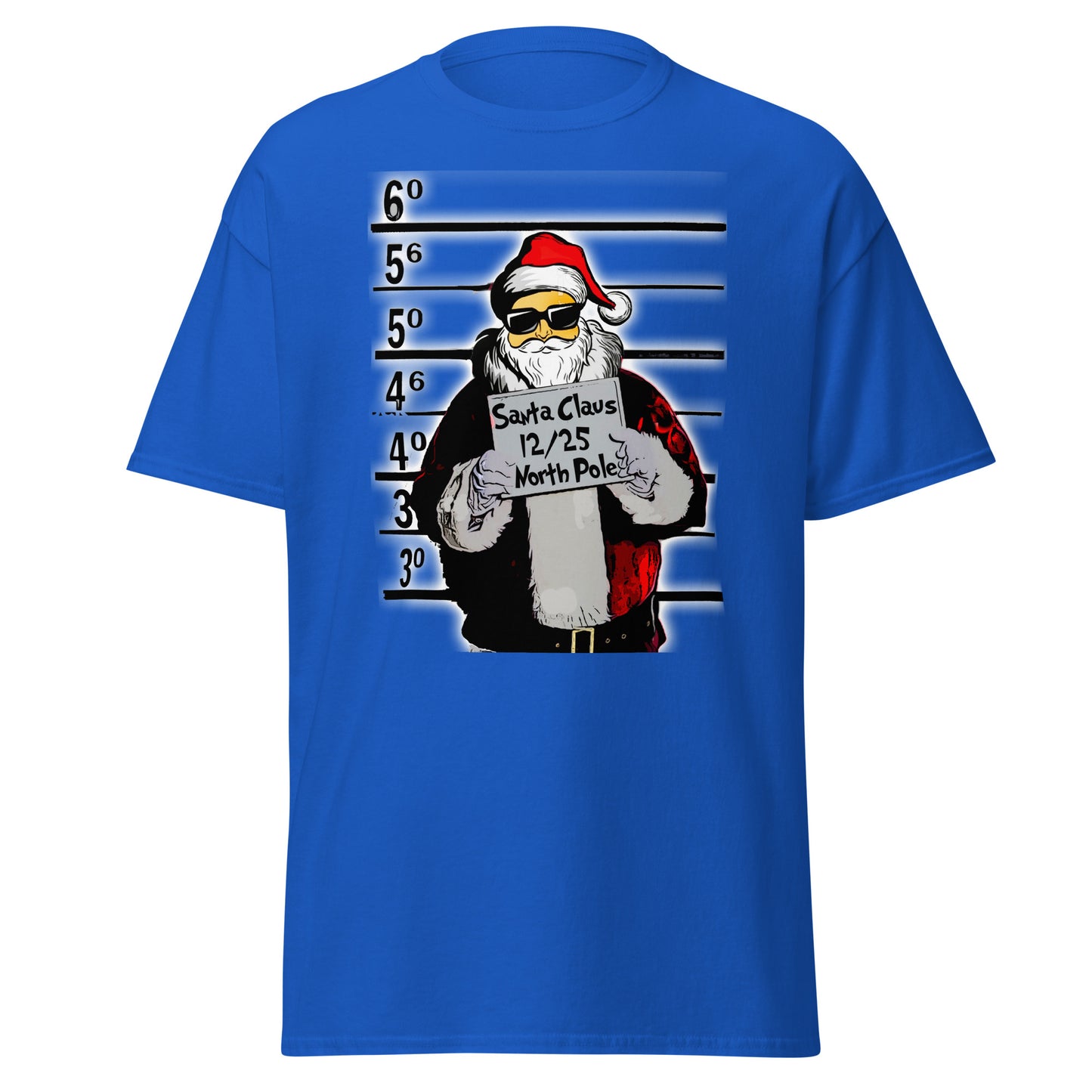 Santa Mugshot T-Shirt - Naughty or Nice?
