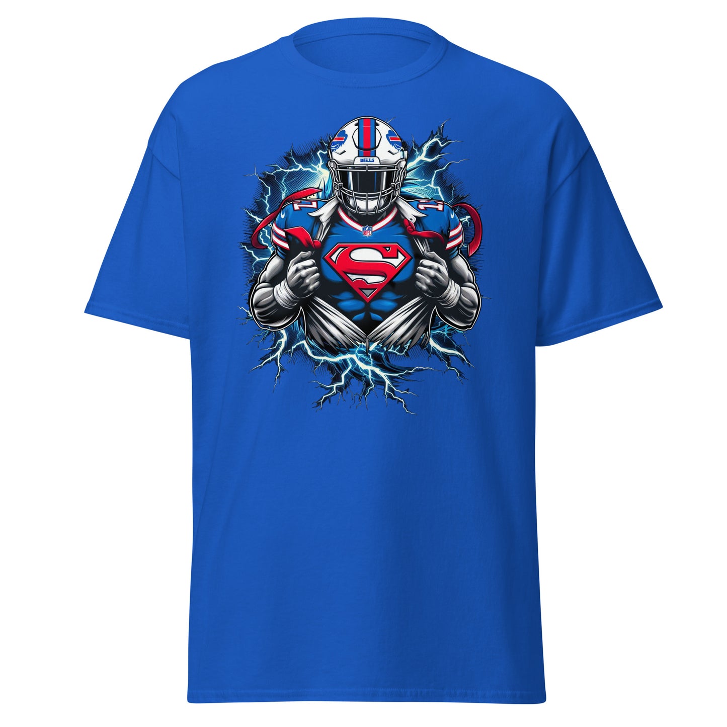 Buffalo Hero: Bills Player Superhero-Inspired T-Shirt