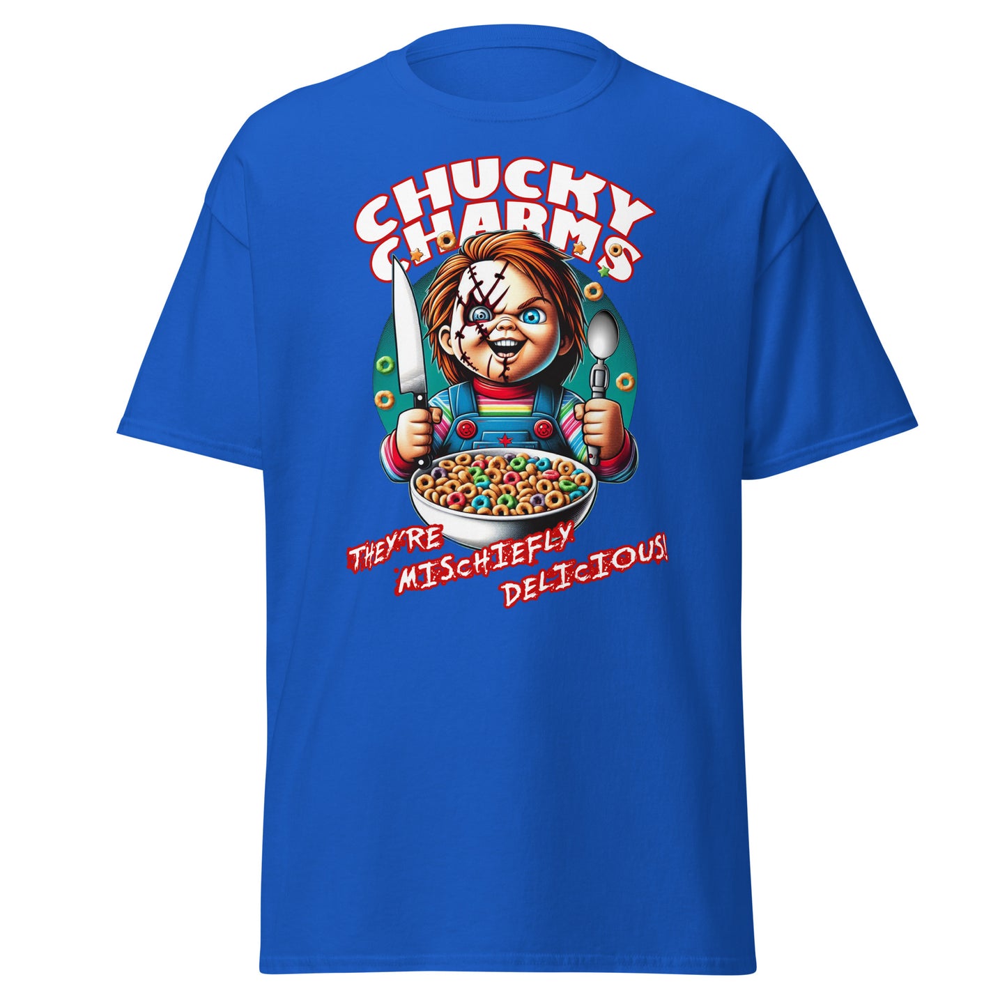 Playful Horrors: Chucky Charms Cereal T-Shirt