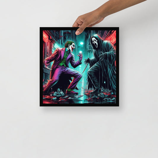 Joker vs Ghostface Poster - The Battle of Madness