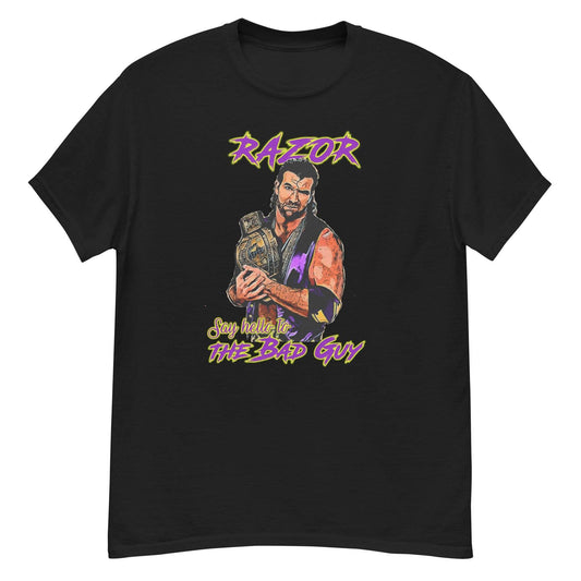 Razor Ramon 80s Wrestling Tee - Classic Wrestling T-Shirt - thenightmareinc