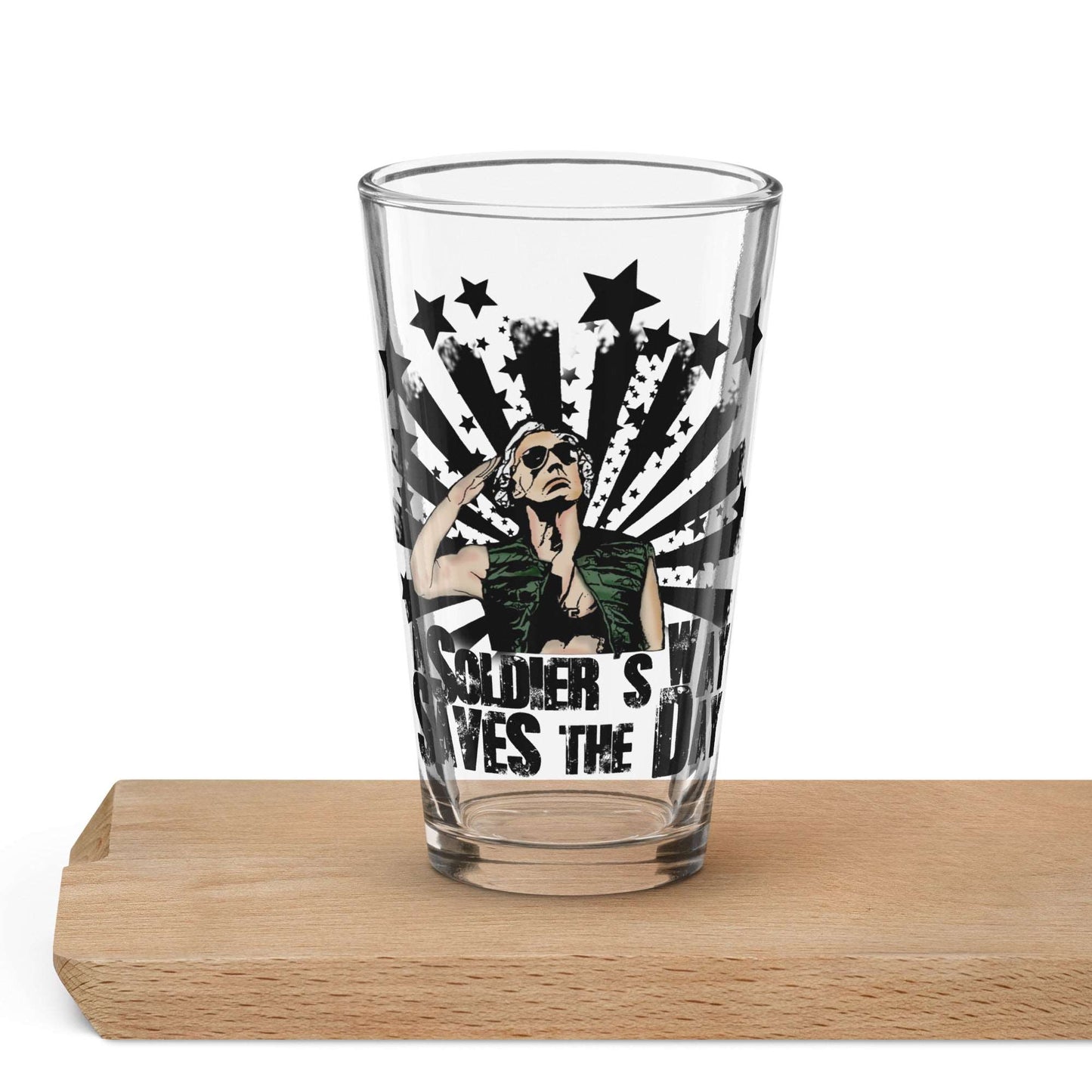 The Burbs Soldier's Way Pint Glass