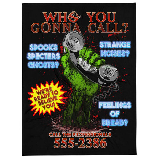 Ghostbusters Movie-Inspired Throw Blanket - Stay Warm and Ready to Battle the Supernatural! - thenightmareinc