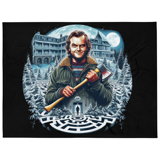The Shining Maze Blanket - Navigate the Haunting Labyrinth