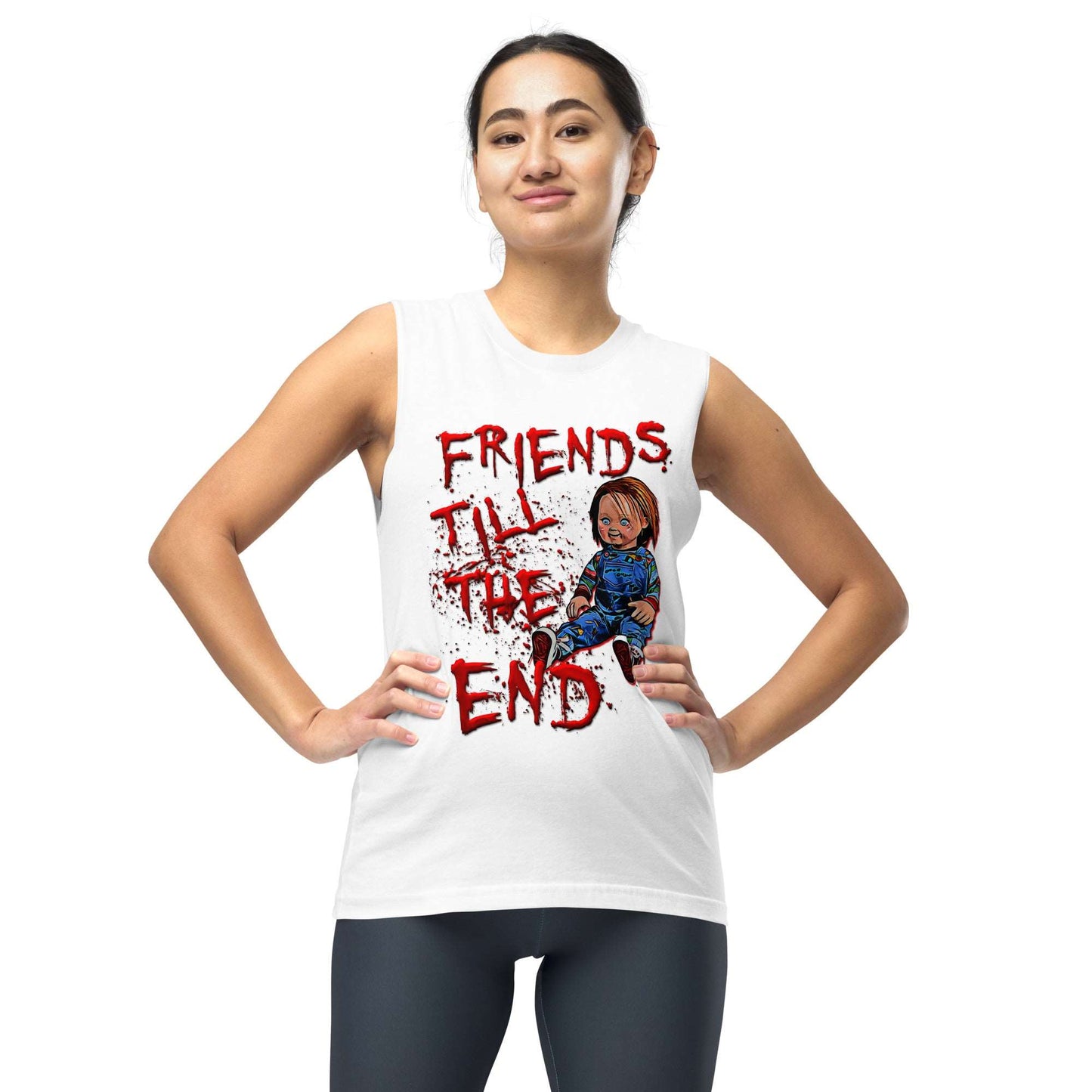 Chucky friends till the end Tank Top shirt - thenightmareinc