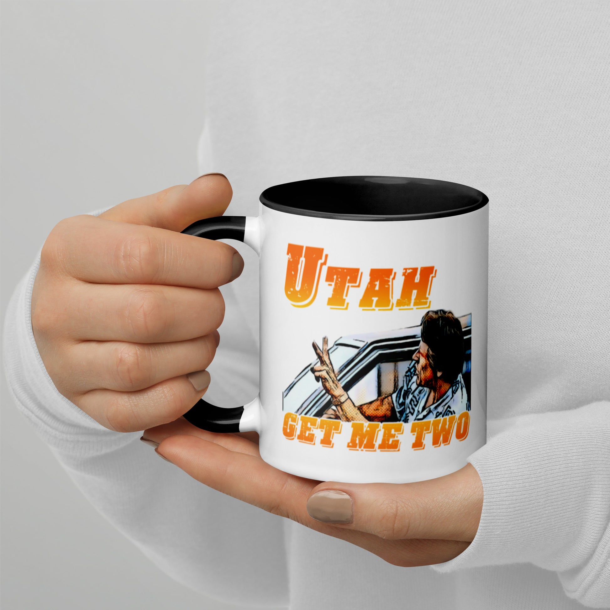 Utah Souvenir Coffee Cup with Interior Color - thenightmareinc
